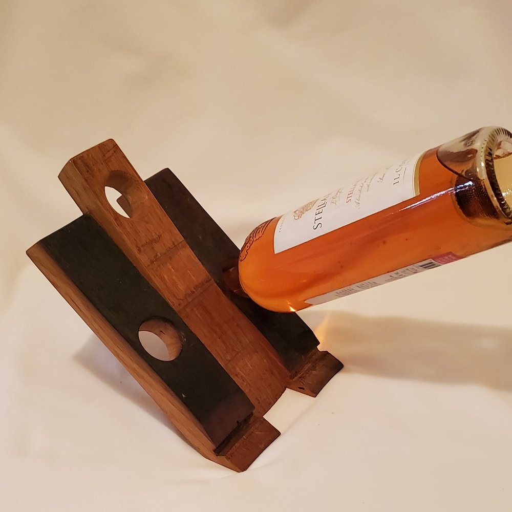 Beautiful Handcrafted Floating Wine Bottle Holder - Perfect Gift